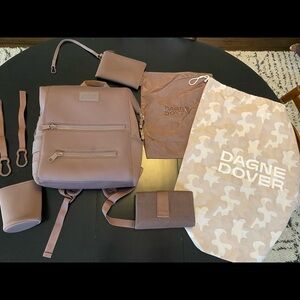 Medium Indi Dagne Dover Diaper bag in dune